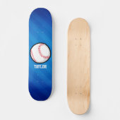 Skateboard Baseball; Royal Blue Stripes (Recto)