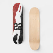 Skateboard Basketball Team Sports Parties scintillant Lycée (Recto)