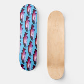 Skateboard Basse Poisson Bright Blue Boys Personnalisé (Recto)