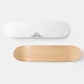 Skateboard basset blanc (Horz)