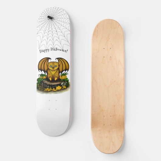 Skateboard Bat d'Halloween mignonne (Recto)