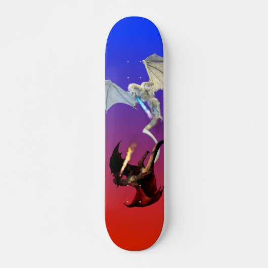 Skateboard Bataille de dragon de feu et de glace Bête de vol (Devant)