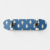 Skateboard Bateaux d'origami sur le motif de l'eau (Horz)