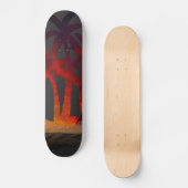 Skateboard Beach Palm Trees (Recto)