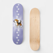 Skateboard Beagle de bande dessinée (Recto)