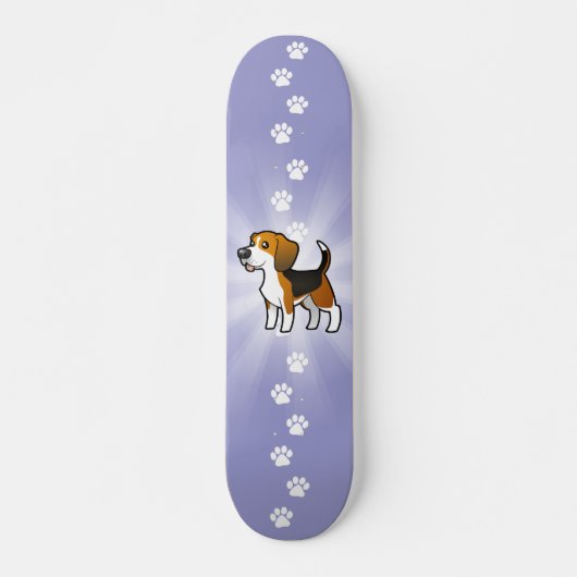 Skateboard Beagle de bande dessinée (Devant)