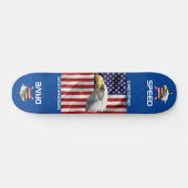 Skateboard Beau Aigle, Drapeau Américain, Patriotique (Horz)