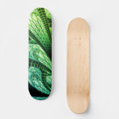 Skateboard Beau Art numérique de design Fractal Vert (Recto)