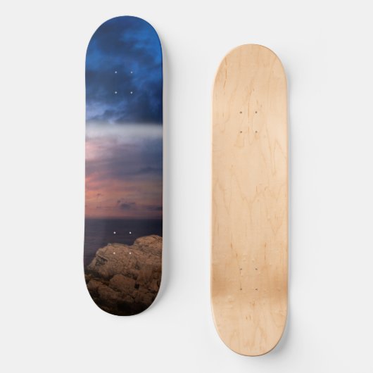 Skateboard beau ciel (Recto)