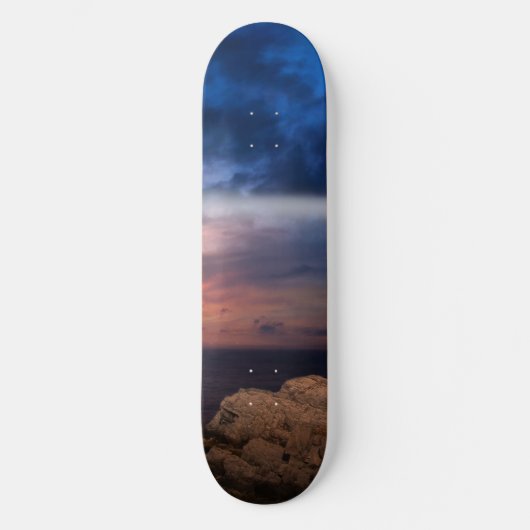 Skateboard beau ciel (Recto)