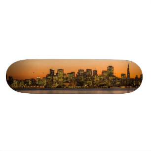 Skateboard Beau coucher du soleil à San Francisco