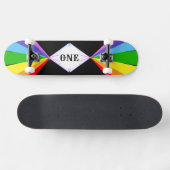 Skateboard Beau Diamant et Arc-en-ciel (Horz)