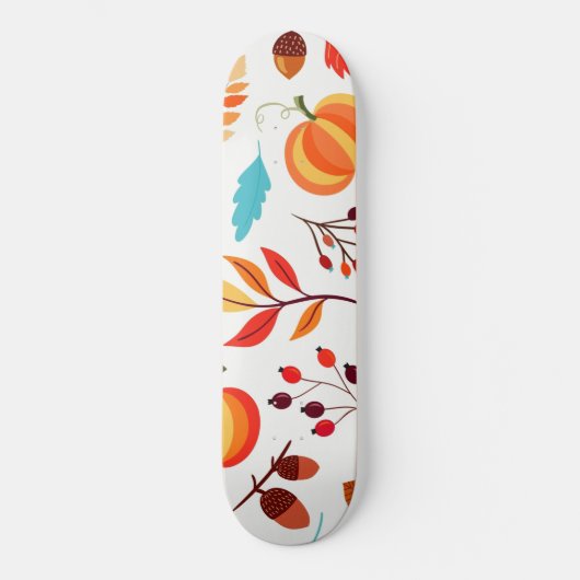 Skateboard Beau Motif d'automne (Recto)