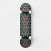 Skateboard Beau Motif de broderie de croix florales (Recto)
