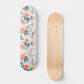 Skateboard Beau motif floral fille (Recto)