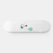 Skateboard Beau ours de panda dormant avec abeille (Horz)