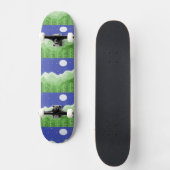 Skateboard beau paysage art (Recto)