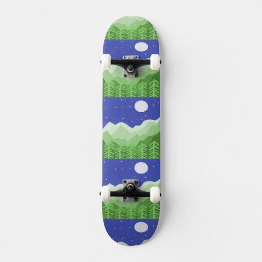Skateboard beau paysage art (Recto)