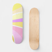 Skateboard beau soleil peinture abstraite (Recto)