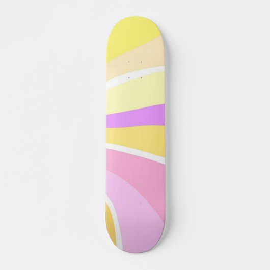 Skateboard beau soleil peinture abstraite (Devant)