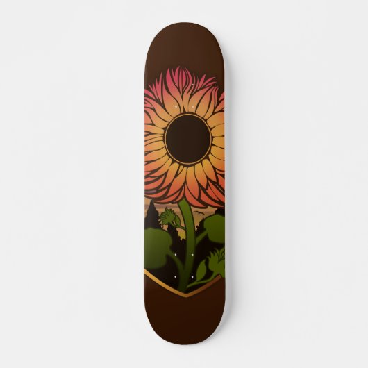Skateboard Beau tournesol (Devant)