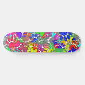 Skateboard Beaucoup D'Empreintes de pattes De Chiens Partout (Horz)