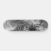 Skateboard Beautiful Fantasy Gray Scale Zebra (Horz)