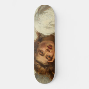 Skateboard Beautiful Girl Lying in Bed With Red Hair