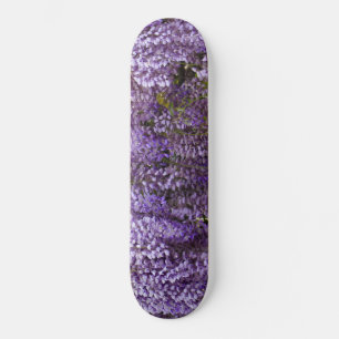 Skateboard Beautiful Purple Flowers