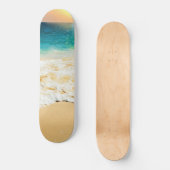 Skateboard Beautiful Summer Beach Sunset Photo (Recto)