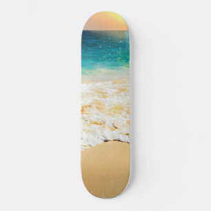 Skateboard Beautiful Summer Beach Sunset Photo