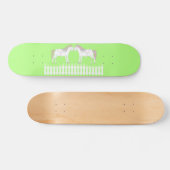 Skateboard Beaux Chevaux Blancs de Mariage (Horz)
