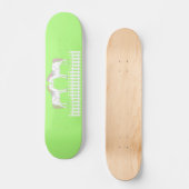 Skateboard Beaux Chevaux Blancs de Mariage (Recto)