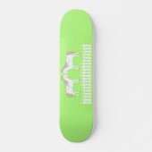 Skateboard Beaux Chevaux Blancs de Mariage (Devant)