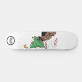 Skateboard Beaver funny sayings comic drawing (Horz)