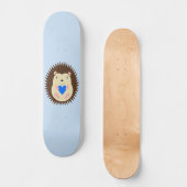 Skateboard Bébé Garçon Cœur Hérisson Bleu (Recto)