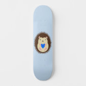 Skateboard Bébé Garçon Cœur Hérisson Bleu (Recto)