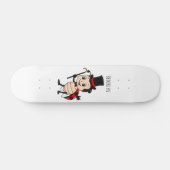 Skateboard Bébé mignon avec chapeau et dessin animé de cravat (Horz)