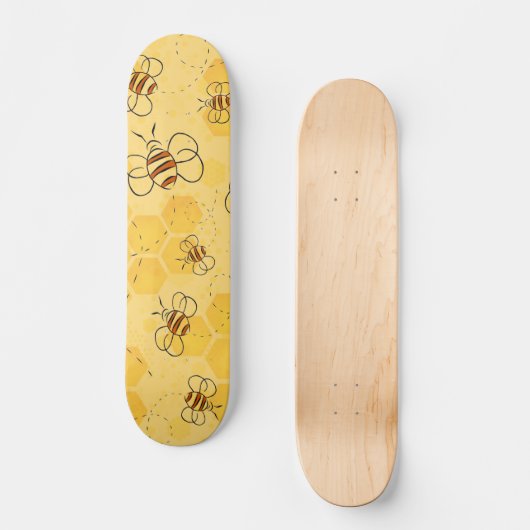 Skateboard Bee Buzzing Honey Bees mignonne (Recto)