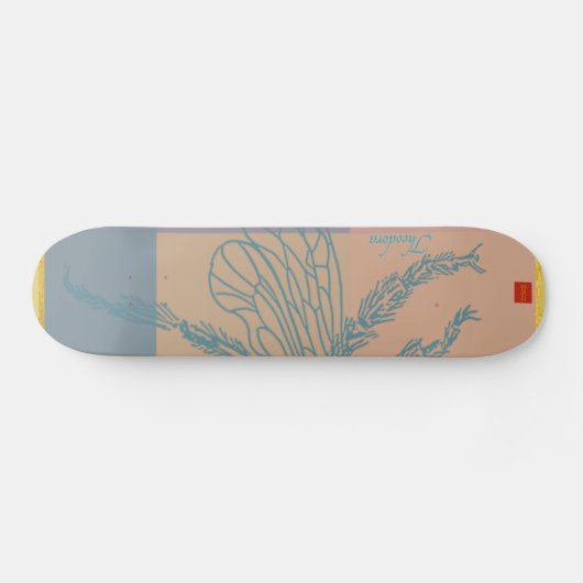 Skateboard Bee dorée moderne (Horz)