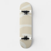 Skateboard Beige Cream Simple Organic Pattern (Recto)