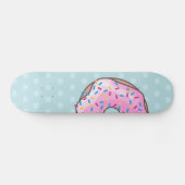 Skateboard Beignet rose de fraise (Horz)