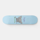 Skateboard Belle adorable dessin d'éléphant bébé (Horz)