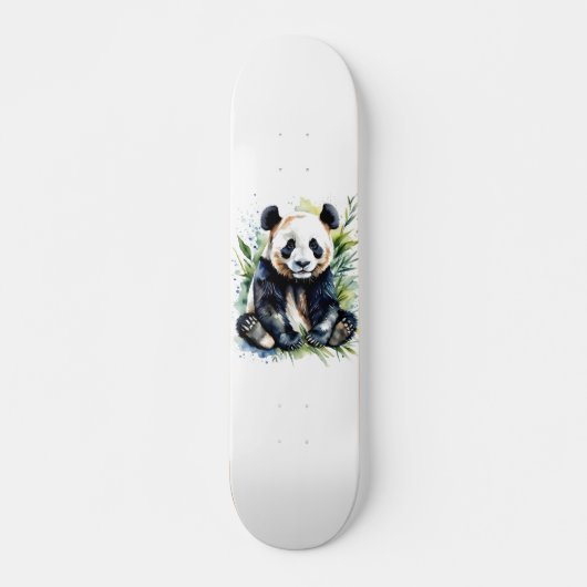 Skateboard Belle aquarelle Panda Bear (Devant)