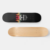 Skateboard Belle araignée automnale avec Casquette Dewdrop (Horz)