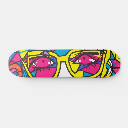 Skateboard Belle femme graffiti murale (Horz)