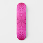 Skateboard Belle fille rose dentelle Motif Kaleidoscope (Recto)