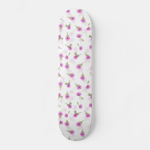 Skateboard Belle Lavande Purple Daisy Design Flower