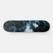 Skateboard Belle Lune qui coule avec les arbres (Horz)