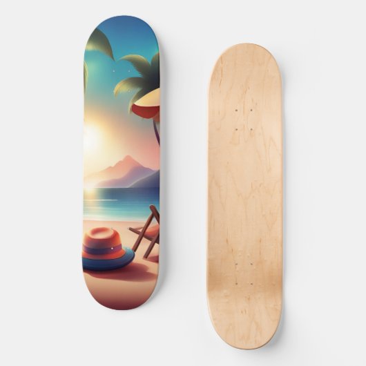 Skateboard belle plage (Recto)